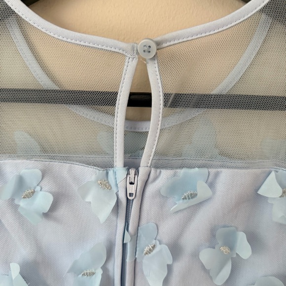 Children’s Place Girls 3D Butterfly Mesh Fit And Flare Dress - Blue 🦋 Size 6X-7 - Picture 8 of 13